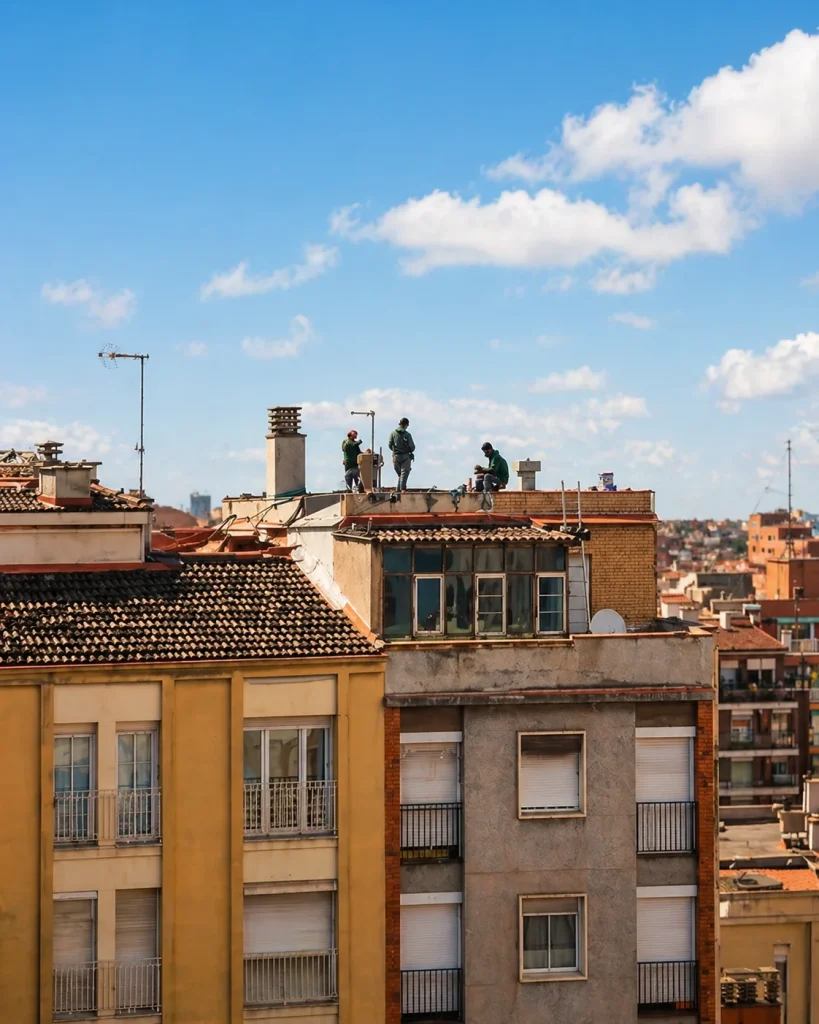 empresa de trabajos verticales en Barcelona con equipo de Reyes Vertical